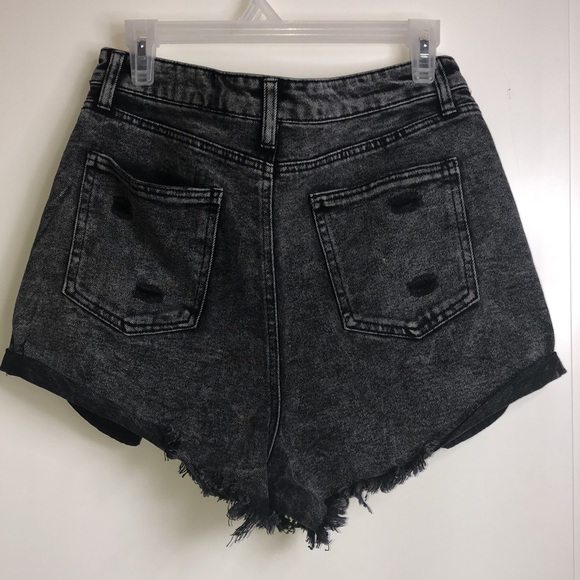 NWOT Tinseltown faded black cutoff denim shorts - Picture 6 of 11